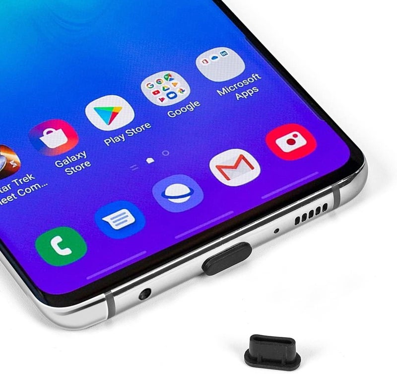 CaseBuy غطاء USB C، 10 حزمة من واقي منفذ الشحن من نوع C ضد الغبار لجهاز iPhone 17 16 15 Pro Max، Samsung Galaxy S24، S23، S22 Ultra S21 FE S20، Note 20، جميع أجهزة USB C و MacBook Laptop - Image 3
